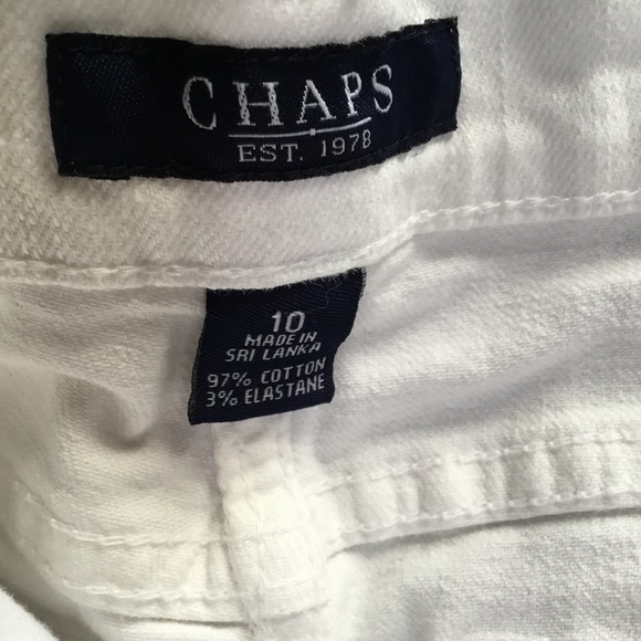 Chaps white cotton capris - Picture 5 of 6